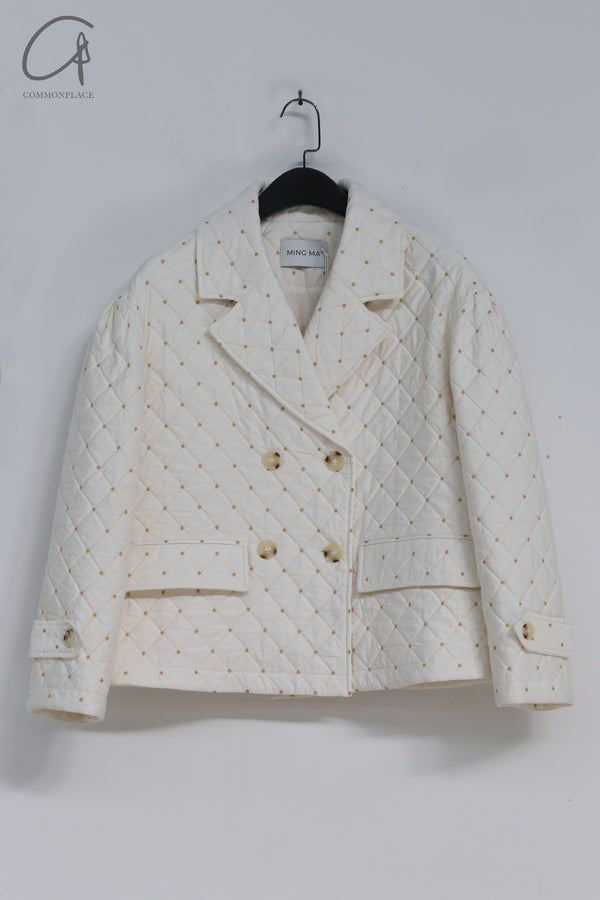 MING MA Jacquard Quilted Cotton Jacket AW21 JK03-WTJAC